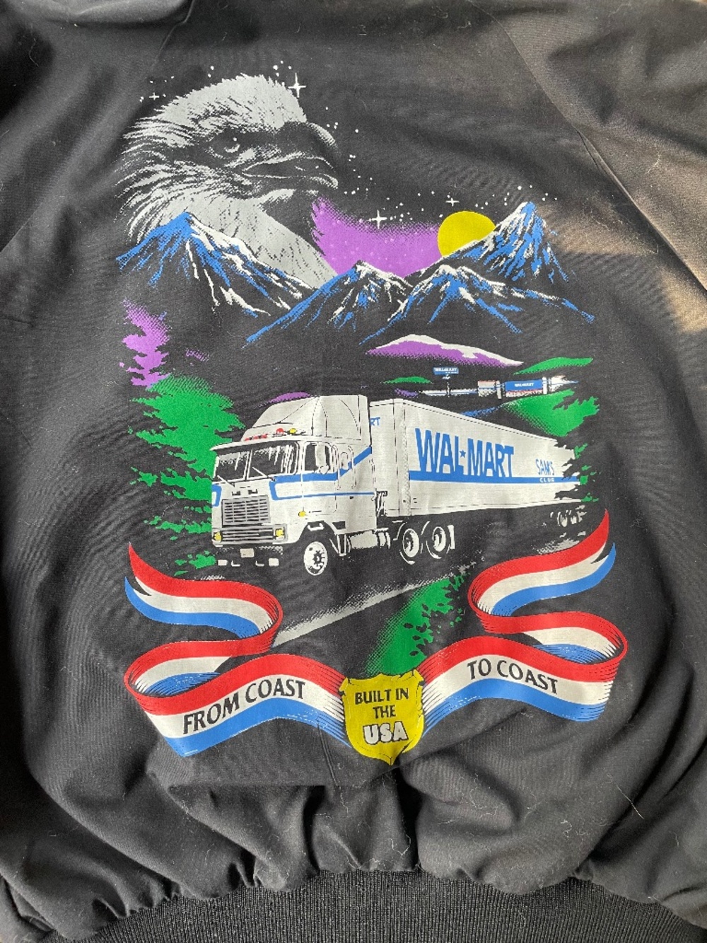 Vintage 80’s Wal-Mart Bomber Jacket - Eagle, Truck
